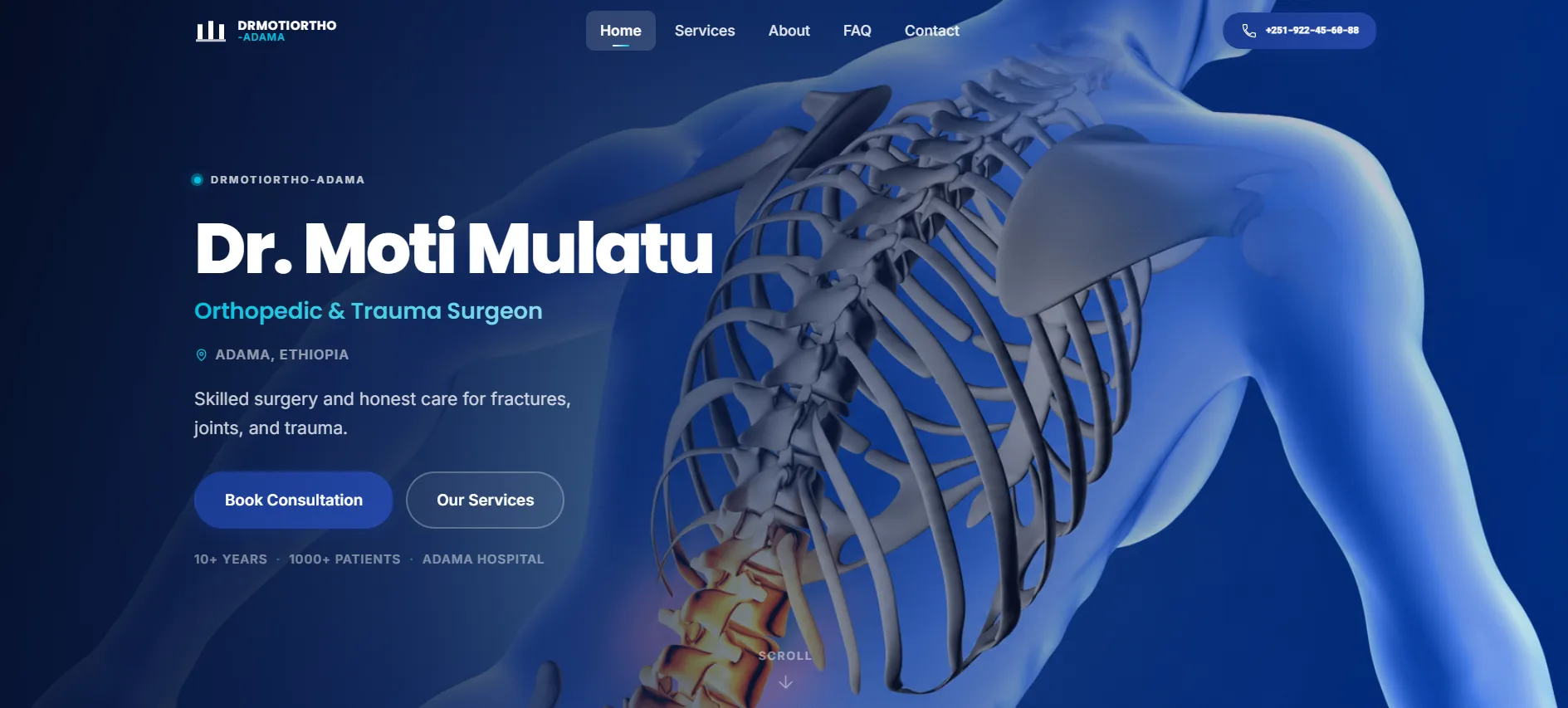 Dr. Moti Ortho interface